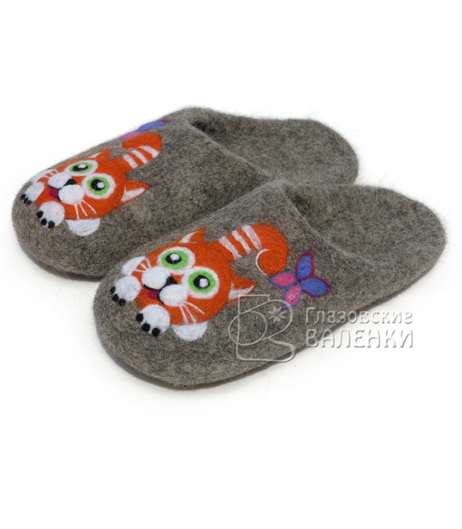 F75 Круглый котик рыжий