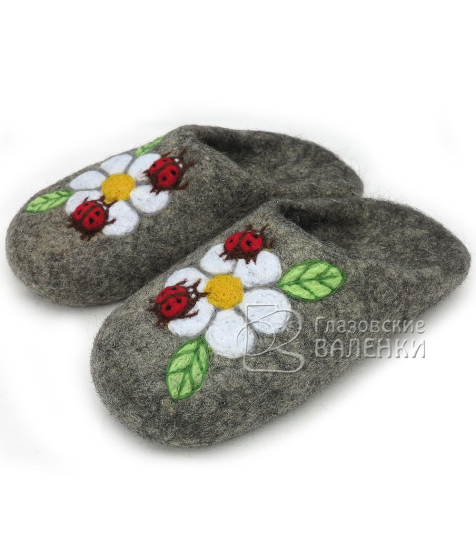 F03 Божьи коровки и ромашка