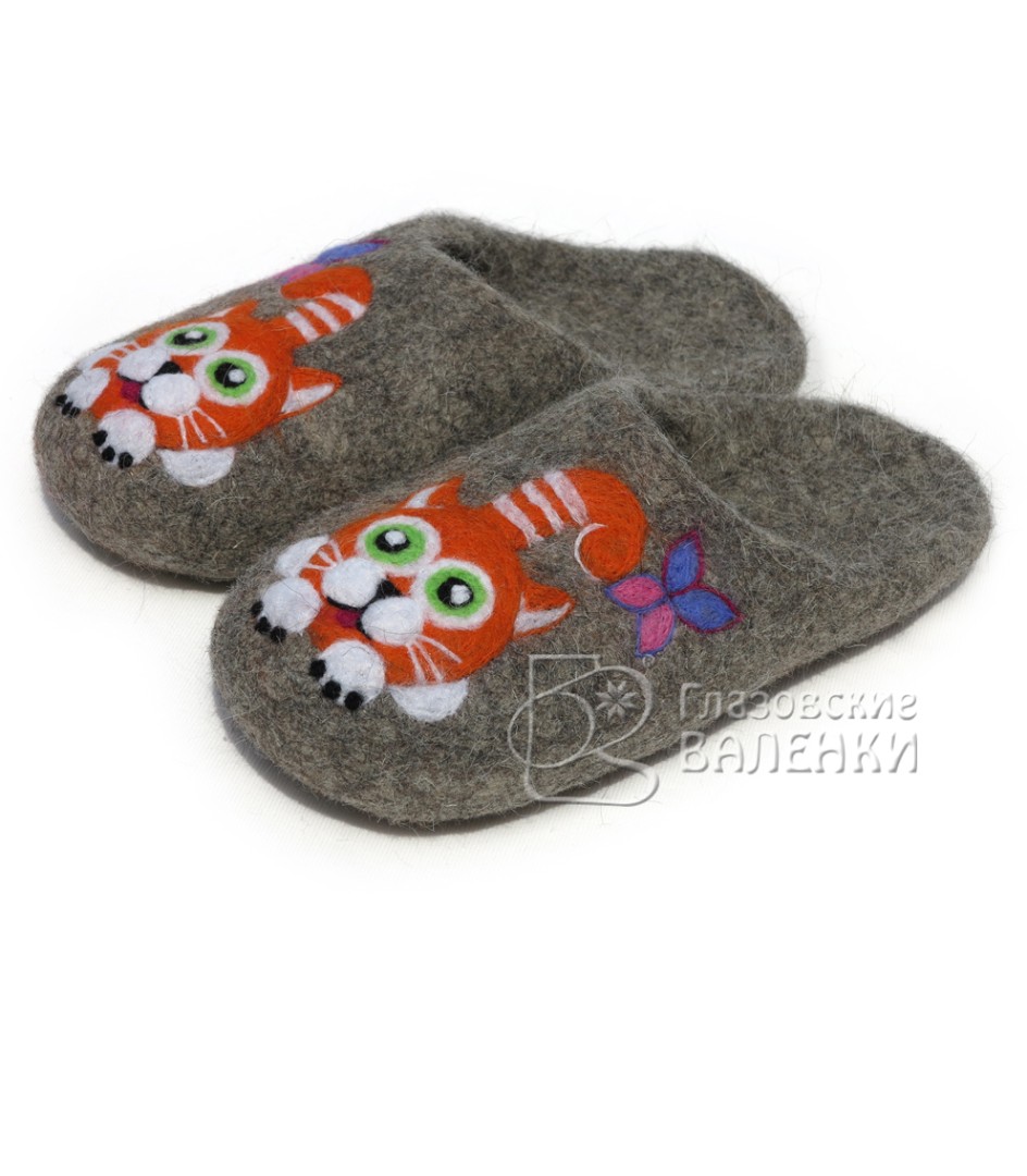 F75 Круглый котик рыжий