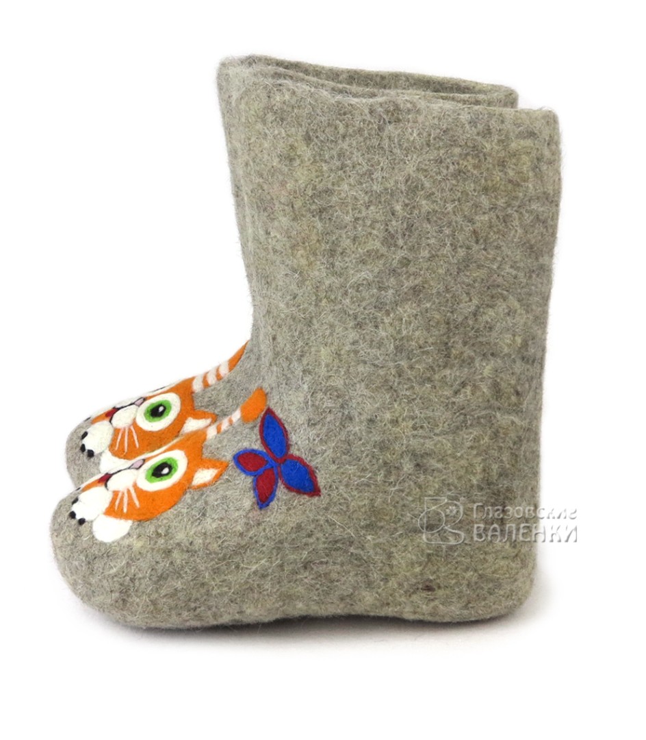 F75 Круглый котик рыжий