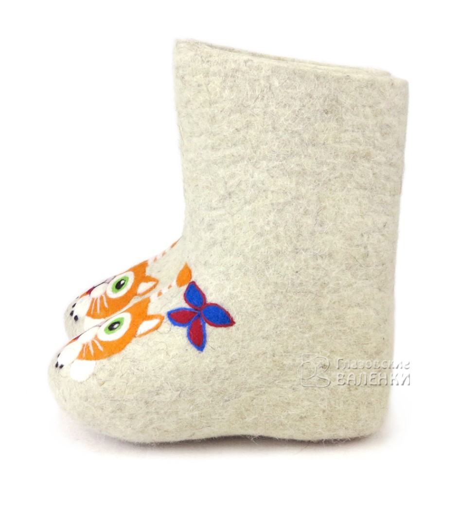F75 Круглый котик рыжий